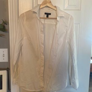 J Crew white blouse size 2